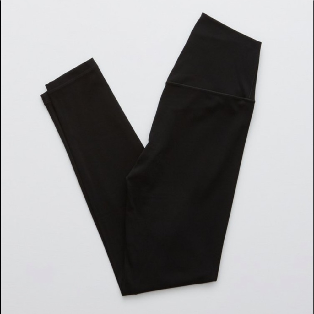 Aerie OFFLINE Goals 7/8 Hi-Rise Black Leggings